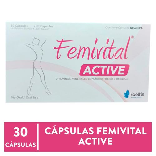 Cápsulas Femivital Active - 30 Cápsulas