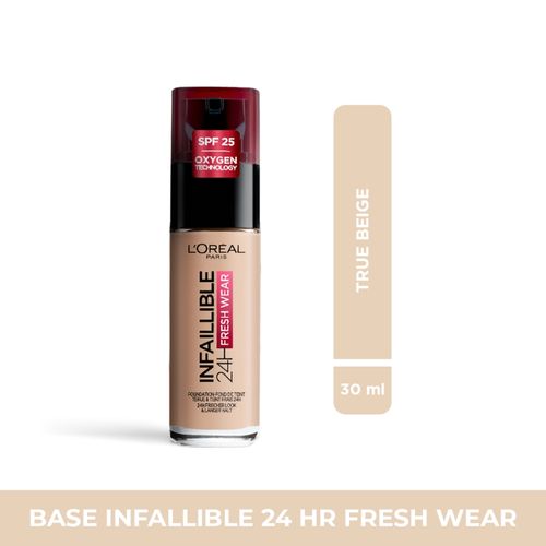 Base Infallible  L´Oréal Paris 24H Fresh Wear Tono True Beige -30 ml