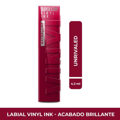 Labial líquido Vinyl Ink Maybelline NY Tono Unarivaled  4.2 ml