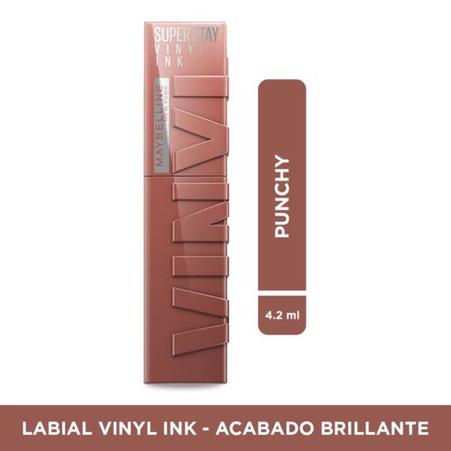 Labial líquido Vinyl Ink Maybelline NY Tono Punchy  4.2 ml