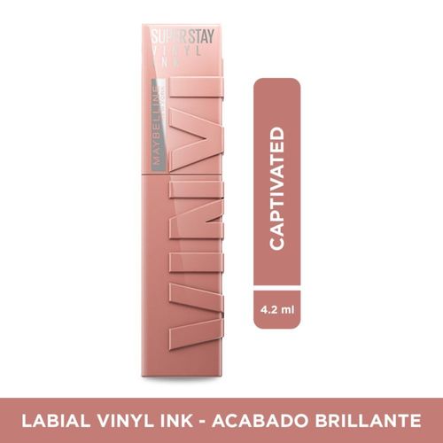 Labial líquido Vinyl Ink Maybelline NY Tono Captivated  -4.2 ml