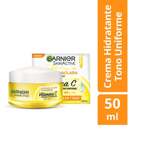 Crema Antimanchas Garnier Express Aclara Vitamina C - 50 ml