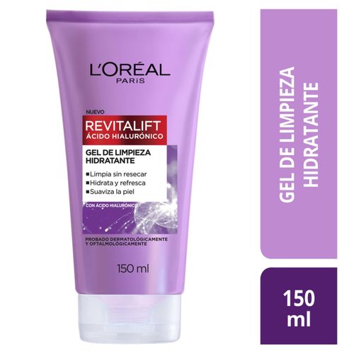 Gel limpiador Hidratante L'Oréal Paris Ácido Hialurónico -150 ml