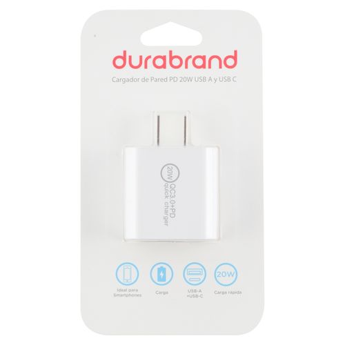 Durabrand Cargador Pared Pd 20W Usb A