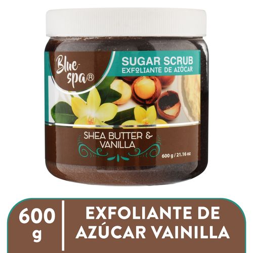 Exfoliante Blue Spa H5, de Azúcar Vanilla y Karité -600 g