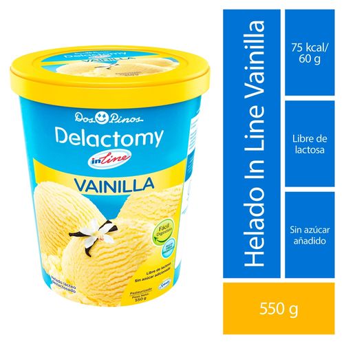 Helado Dos Pinos Delactomy Inline Vainilla - 550 g