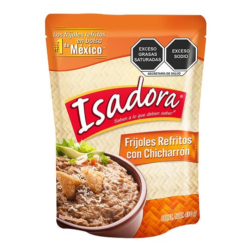 Isadora Fijoles Refritos Chicharro 430 g