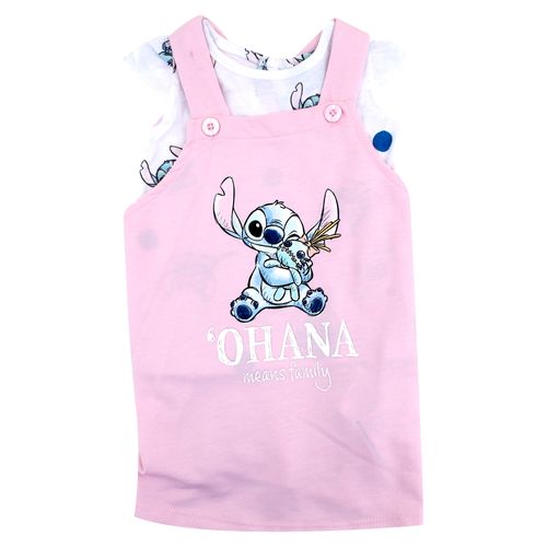 Conjunto Beba Overol Y Playera Stitch