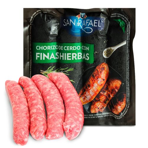 Chorizo De Cerdo Con Finas Hierbas San Rafel, Libre De Glúten - 300 g