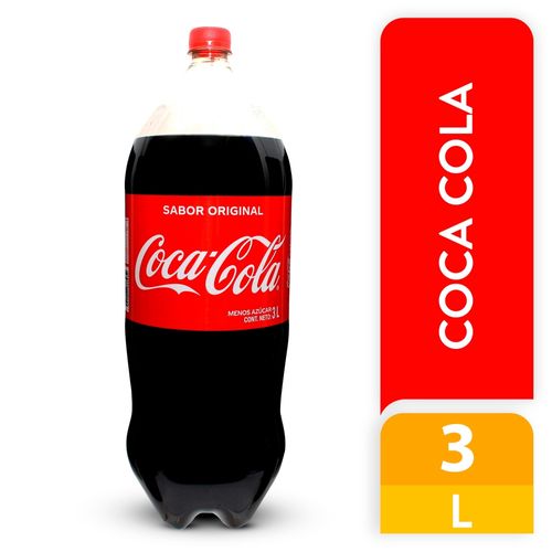 Gaseosa Coca Cola regular - 3 L