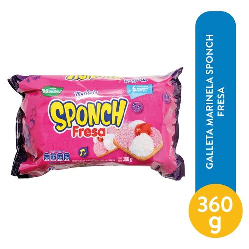 Galleta Marinela Sponch Fresa - 360 g