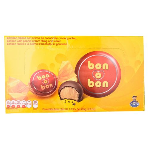 Chocolate Bon O Bon Arcor Leche 225 g