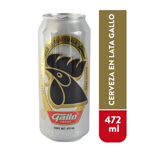 Cerveza Gallo Lata 472 ml