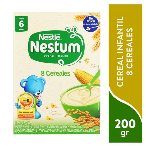 Cereal Infantil Nestlé Nestum ® 8 Cereales Caja - 200 g