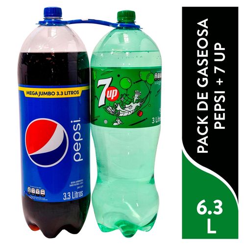 Gaseosa Pepsi Mas 7Up 2Pack 6000 ml