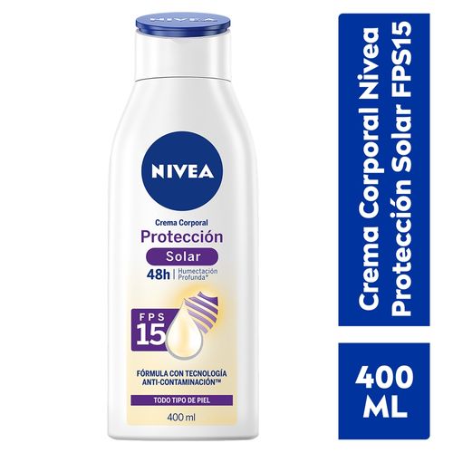 Crema Nivea Corporal Humectante UV FPS15-400 ml