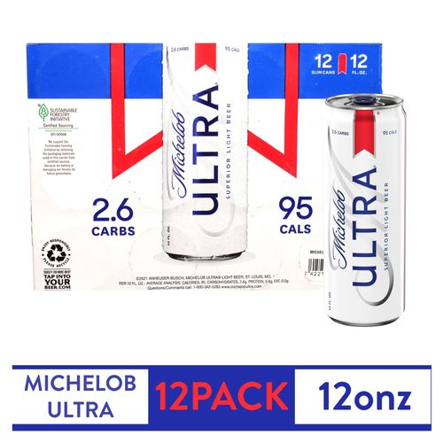 Sv Michelob Ultra Lata 12 Pack 4260 ml