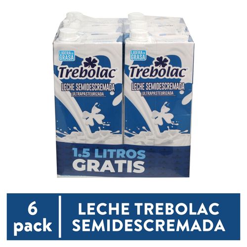 Leche Trebolac Semidescrem 6Pack 6000 ml