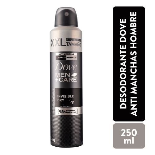 Desodorante Dove Aero Men Invisible - 250 ml