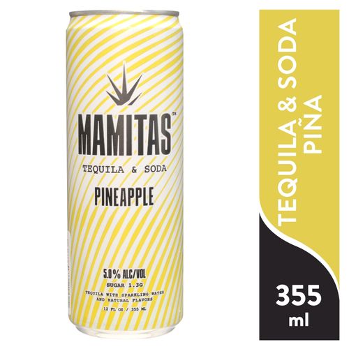 Mamitas Pina Real Tequila Soda  5 Alc