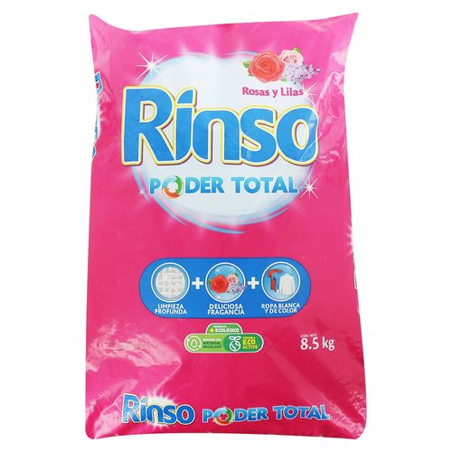 Detergente En Polvo Rinso Rosas Y Lilas - 8500 g