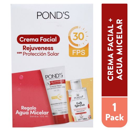 Crema Ponds Rejuven Fps30 100 g + Ag 100 ml