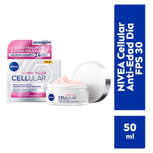 Crema Facial Nivea Cellular Anti-Edad de Día con FPS 30 -50 ml