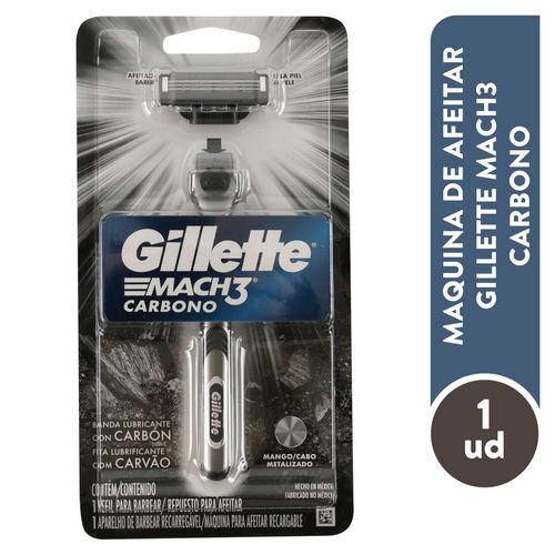 Rasuradora Gillette mach 3 carbono para hombre - 1 Ud