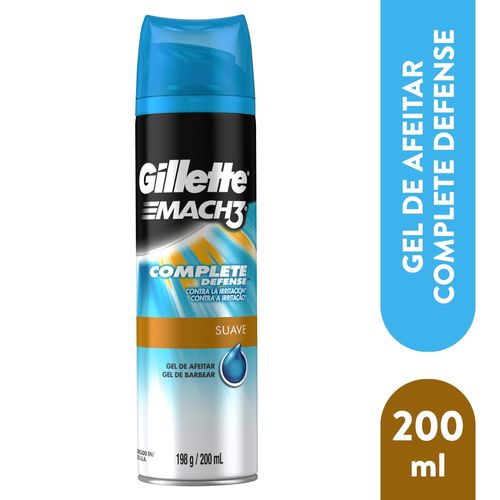 Gel Para Rasurar Gillette Mach3 Complete Defense -198 g