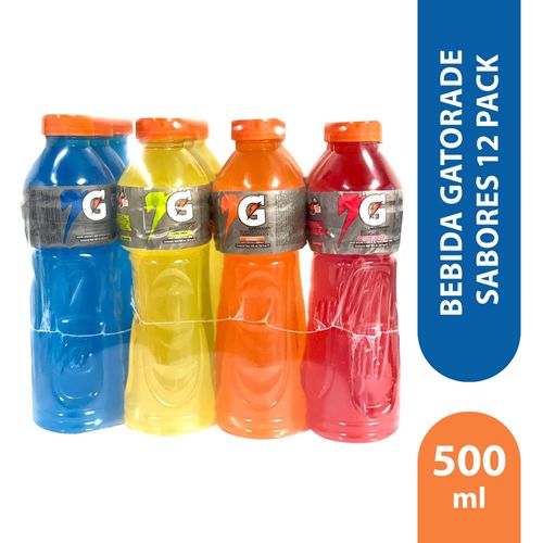 Bebida Gatorade sabores 12 pack -500 ml