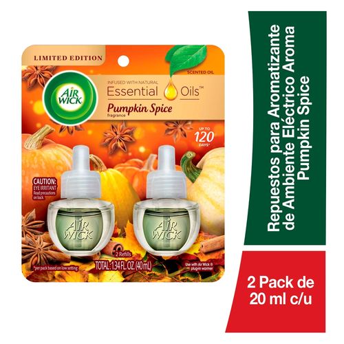 Repuestos Airwick pumpkins spice 2 pack -40 ml