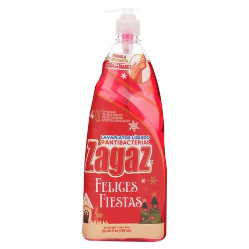 Lavaplato Líquido Zagaz Felices Fiestas - 750 ml