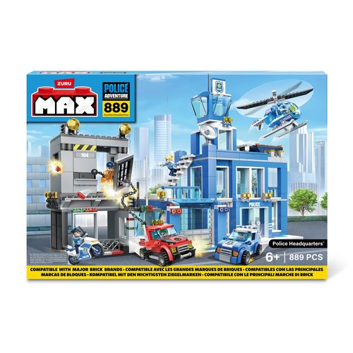 Bloques Max City Policía - 889 Piezas