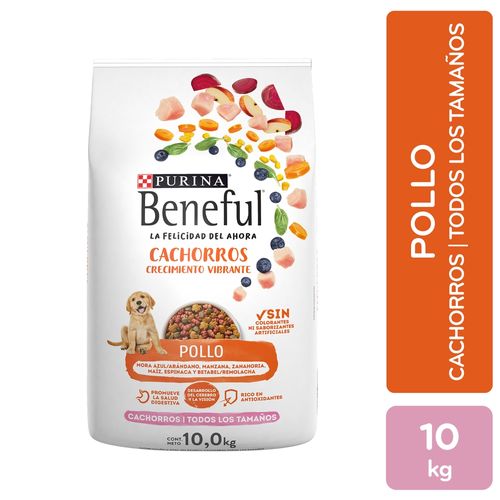 Alimento Purina beneful para perro cachorro con pollo - 10000 g