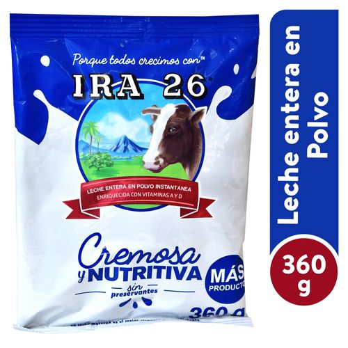 Leche Ira26 Entera Instantanea - 360 g