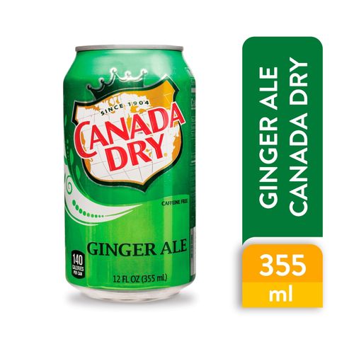 Bebida gaseosa Canada Dry ginger ale - 355 ml