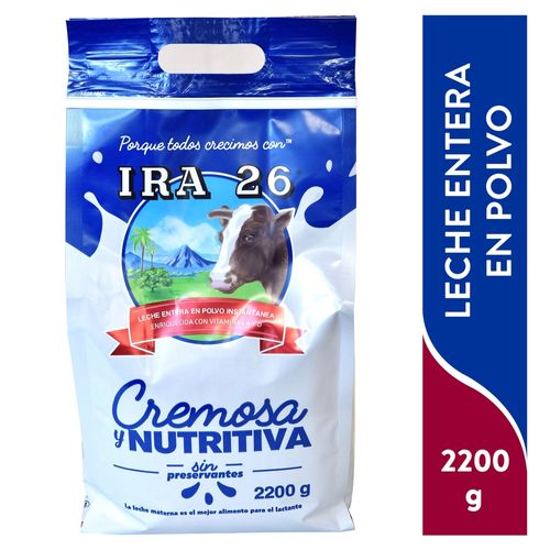 Leche Ira26 Entera Instantanea - 2200 g