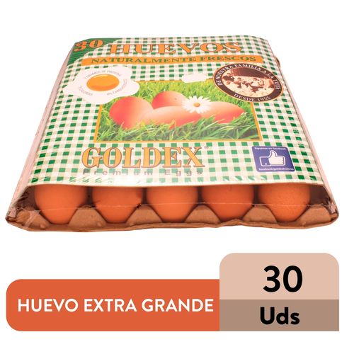 Huevo de Gallina De La Ganja Marron Extra Grande - 30 Unidades