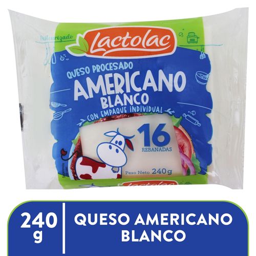 Queso Lactolac Procesado Blanco - 200 g