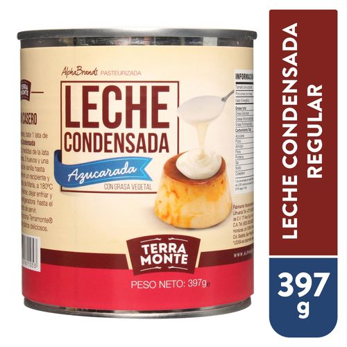 Leche Terramonte Condensada Regular - 397 g