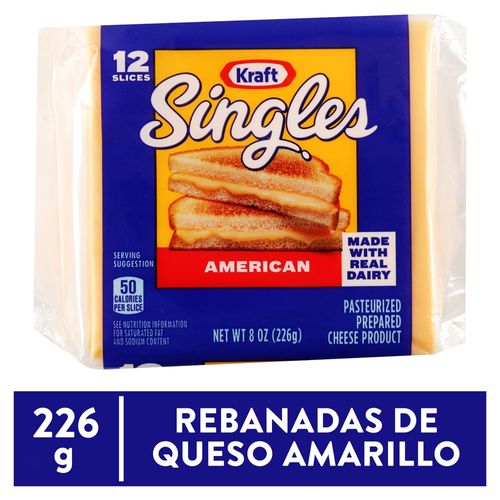 Queso Kraft Americano 12 Rebanadas - 226 g