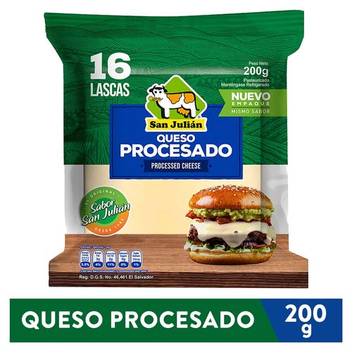 Queso San Julian Procesado Blanco - 200 g