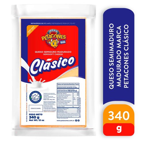 Queso Semimaduro Madurado Petacones Clásico - 340 g