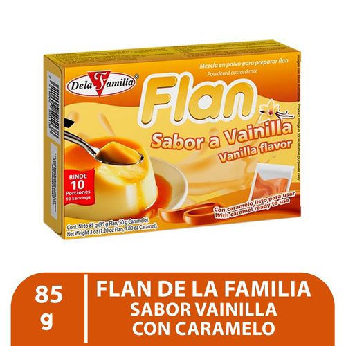 Flan de la Familia, sabor caramelo -85mg