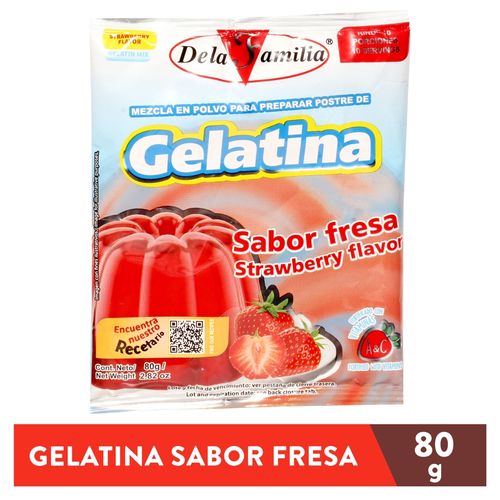 Gelatina De la Familia Sabor A Fresa - 80 g