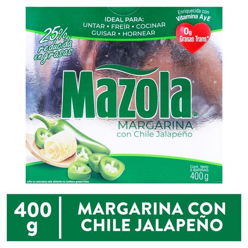 Margarina Mazola Chile Jalapeno 400 g