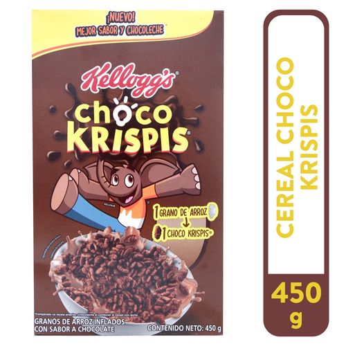 Cereal Kellogg's® Choco Krispis® Sabor A Chocolate, Granos De Arroz Inflado - 450 g