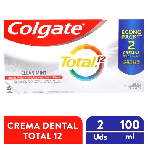 Crema Dent Colgat Tot Cleanmint2pk 200 ml