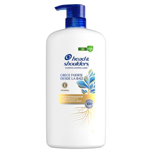 Shampoo Head & Shoulders Control Caspa Crece Fuerte Desde La Raíz 1000 ml