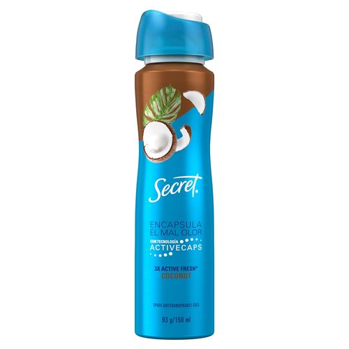 Desodorante Secret Spray Coconut - 93 g